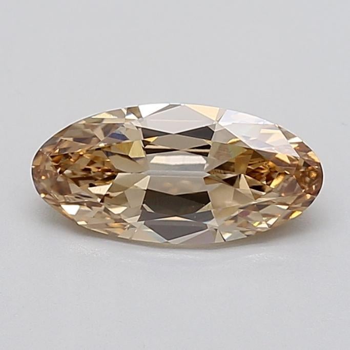 1.21 Ct. Light  Brown Oval Lab Grown Diamond