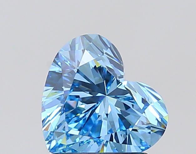 1.52 Ct. Fancy Vivid Blue Heart Lab Grown Diamond