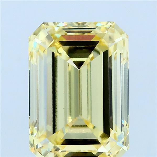 3.41 Ct. Fancy Yellow Emerald Lab Grown Diamond