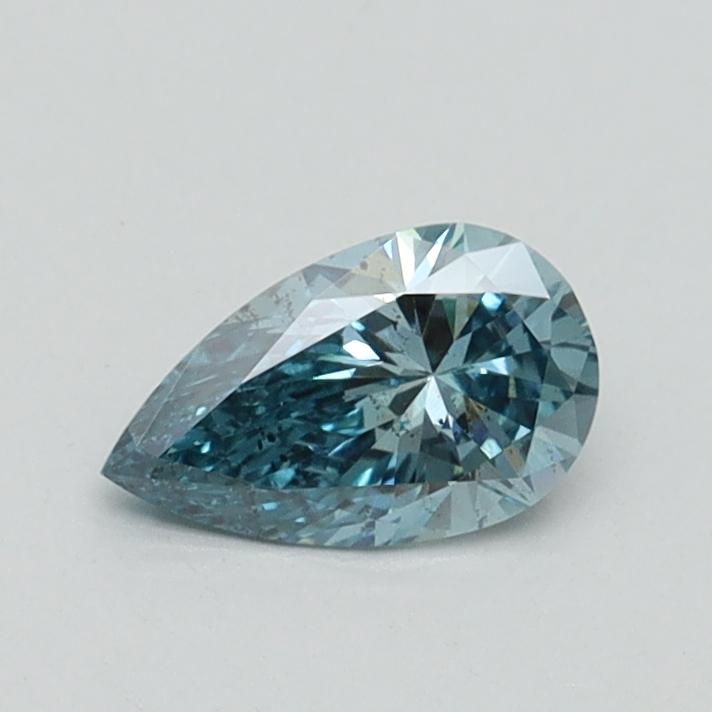 0.42 Ct. Fancy Vivid Blue Pear Lab Grown Diamond