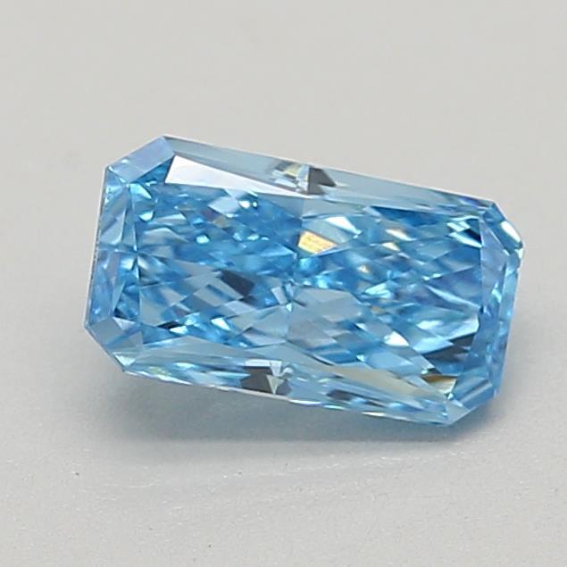 0.51 Ct. Fancy Vivid Blue Radiant Lab Grown Diamond