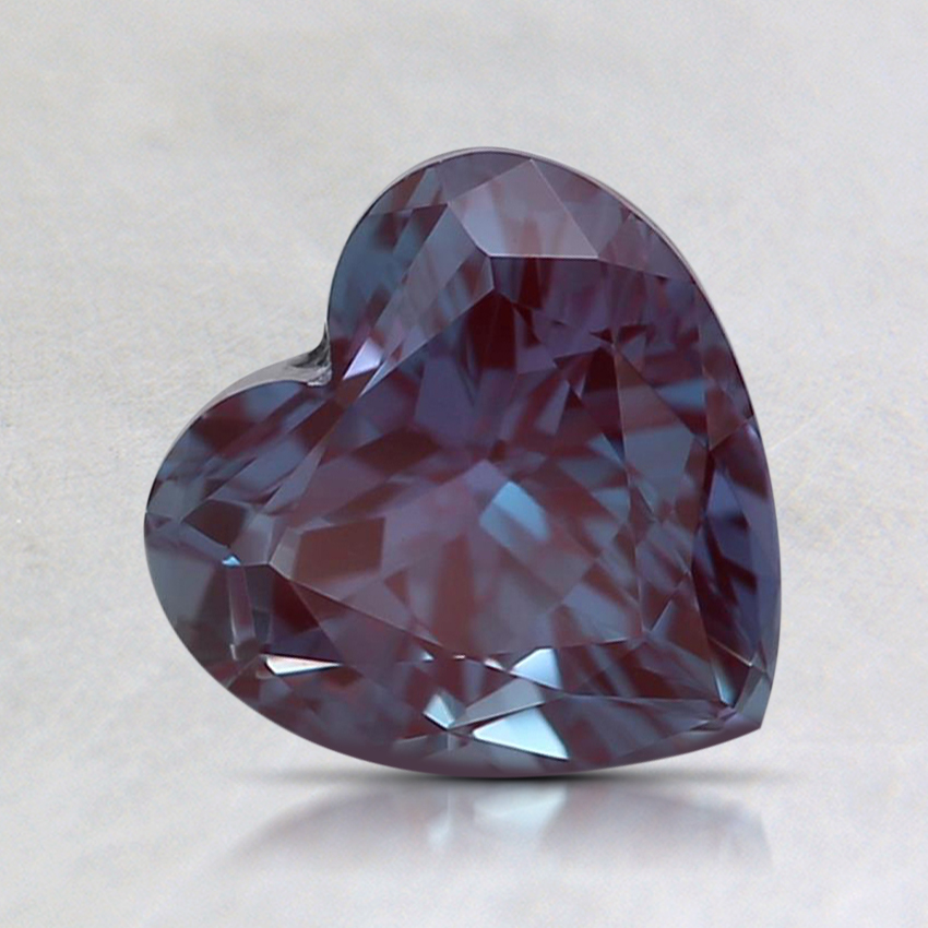 7.1mm Color Change Heart Lab Created Alexandrite