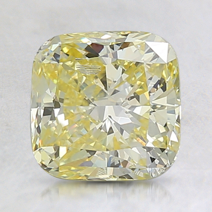 1.89 Ct. Fancy Yellow Cushion Lab Grown Diamond