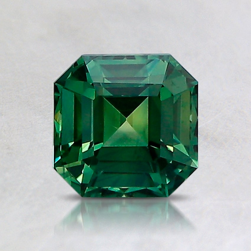 5.9mm Green Asscher Montana Sapphire
