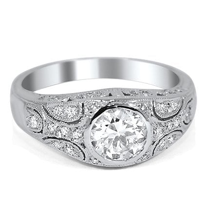 Modern Diamond Vintage Ring