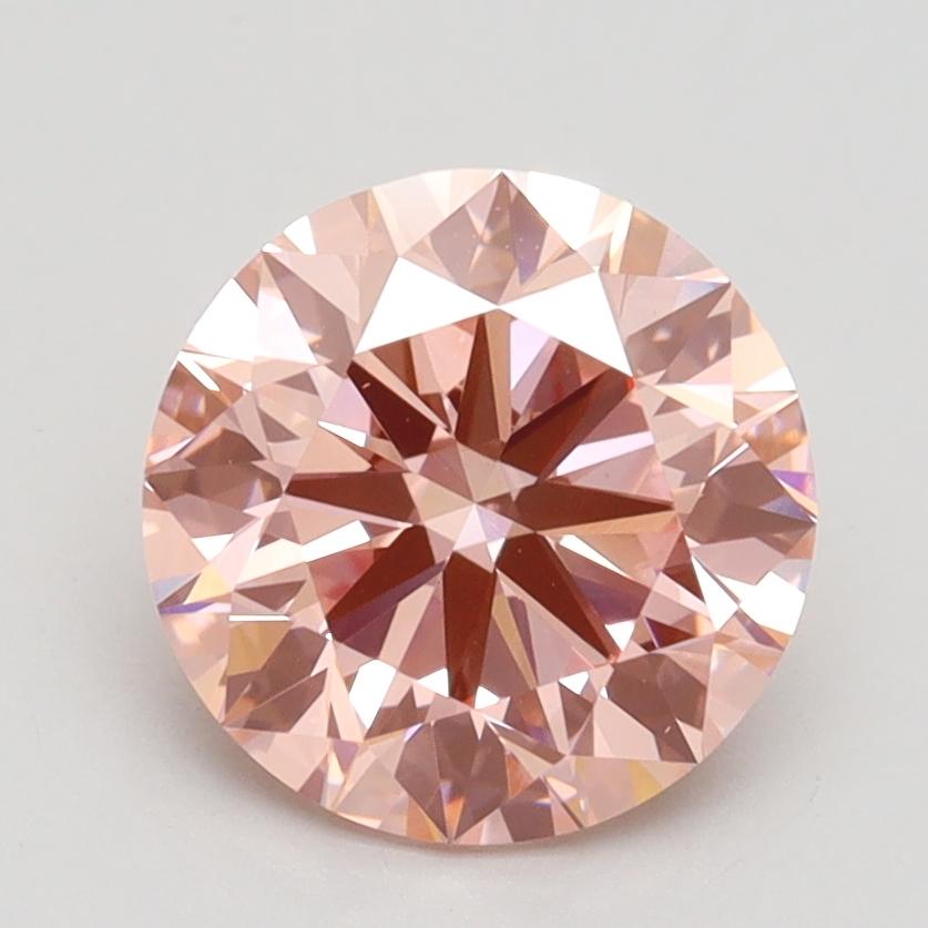 2.07 Ct. Fancy Intense Pink Round Lab Grown Diamond