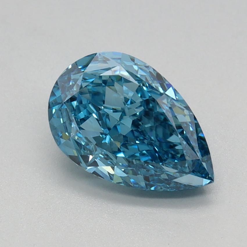 1.10 Ct. Fancy Vivid Blue Pear Lab Grown Diamond