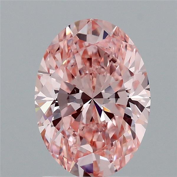 1.83 Ct. Fancy Vivid Pink Oval Lab Grown Diamond