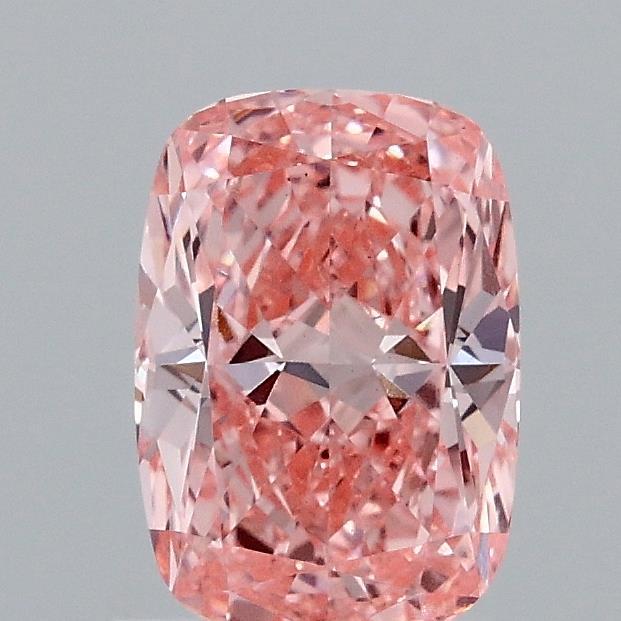 1.06 Ct. Fancy Vivid Pink Cushion Lab Grown Diamond