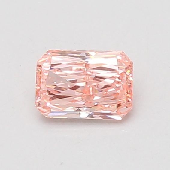 0.52 Ct. Fancy Vivid Pink Radiant Lab Grown Diamond
