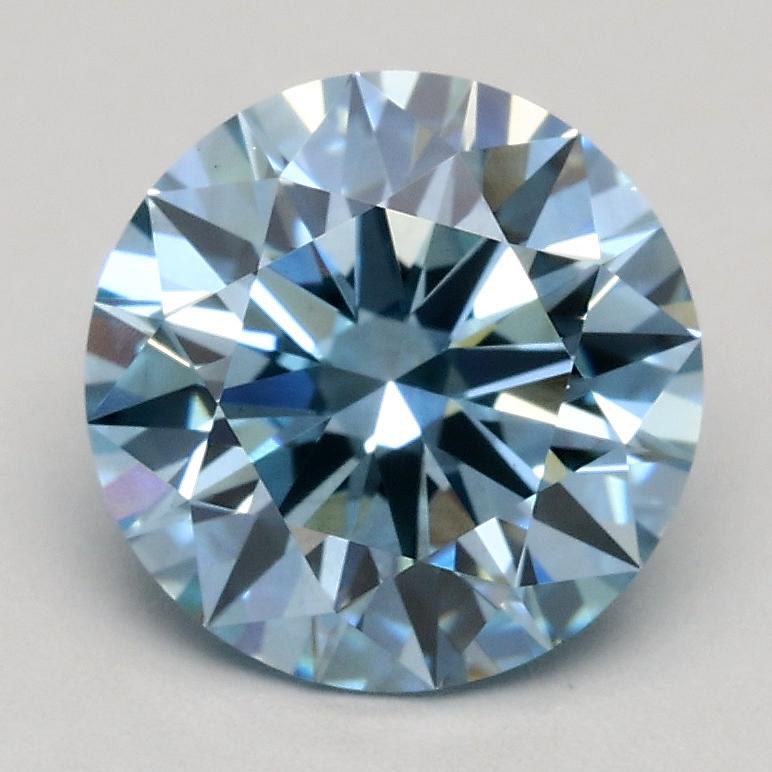 1.52 Ct. Fancy Blue Round Lab Grown Diamond