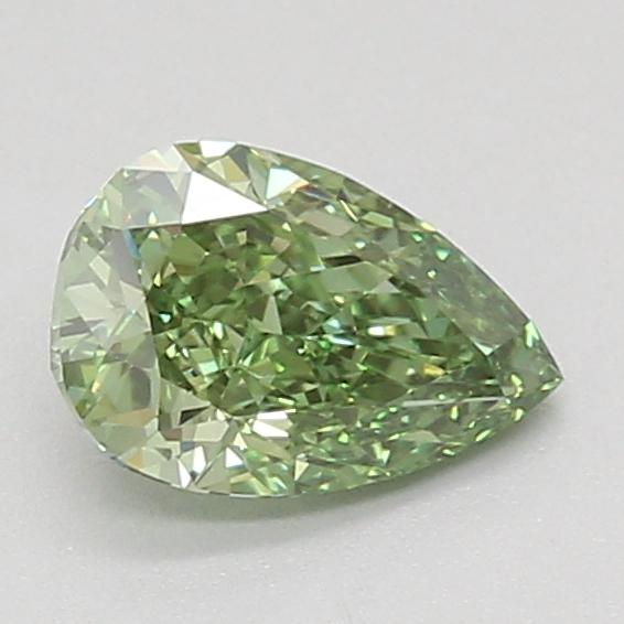 1.10 Ct. Fancy Vivid Green Pear Lab Grown Diamond