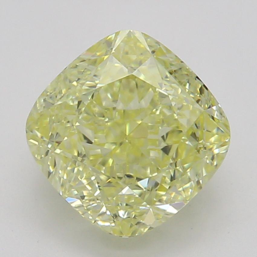 1.08 Ct. Fancy Yellow Cushion Diamond