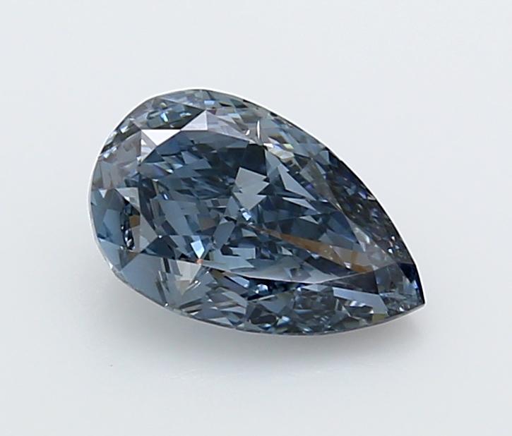 1.57 Ct. Fancy Vivid  Blue Pear Lab Grown Diamond