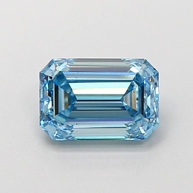 1.09 Ct. Fancy Vivid  Blue Emerald Lab Grown Diamond
