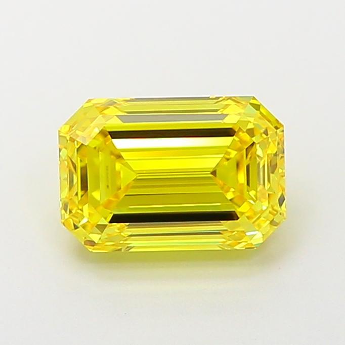 2.00 Ct. Fancy Vivid  Yellow Emerald Lab Grown Diamond