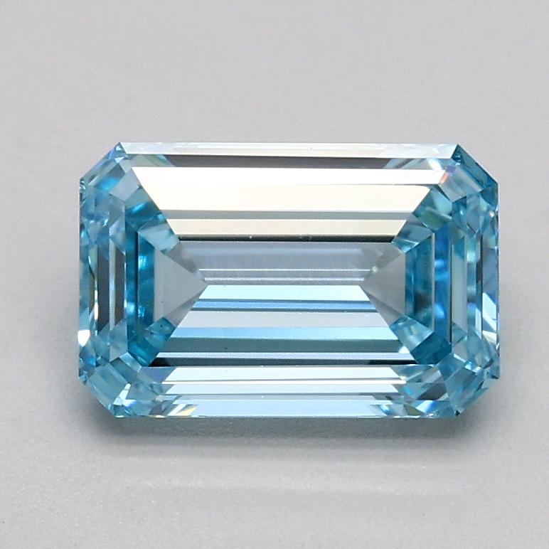 1.01 Ct. Fancy Intense Blue Emerald Lab Grown Diamond