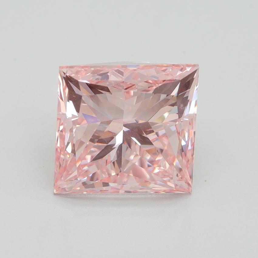 5.01 Ct. Fancy Intense Pink Princess Lab Grown Diamond