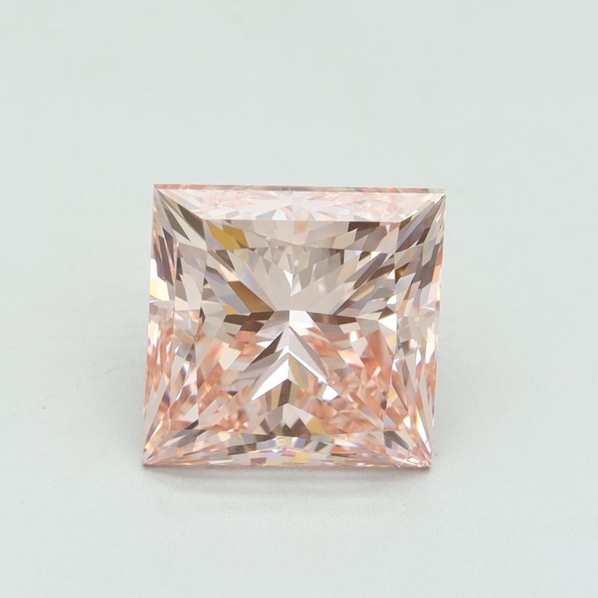 5.02 Ct. Fancy Vivid Pink Princess Lab Grown Diamond