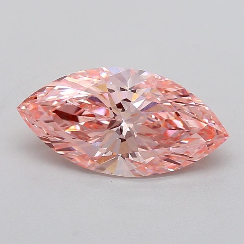3.10 Ct. Fancy Vivid  Pink Marquise Lab Grown Diamond