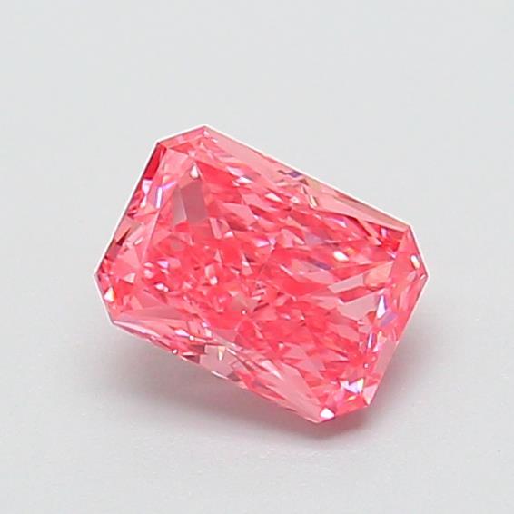 0.81 Ct. Fancy Vivid Pink Radiant Lab Grown Diamond