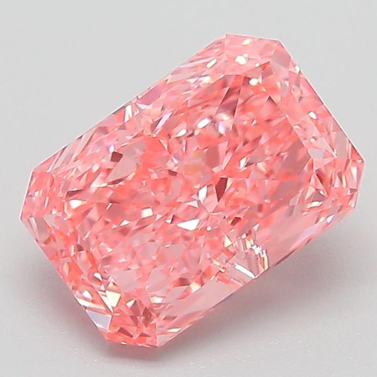 2.12 Ct. Fancy Vivid Pink Radiant Lab Grown Diamond