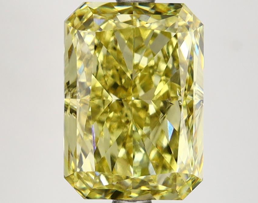 4.05 Ct. Fancy Vivid Yellow Radiant Lab Grown Diamond