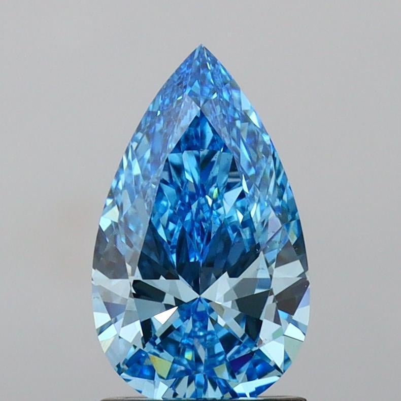 1.50 Ct. Fancy Vivid Blue Pear Lab Grown Diamond