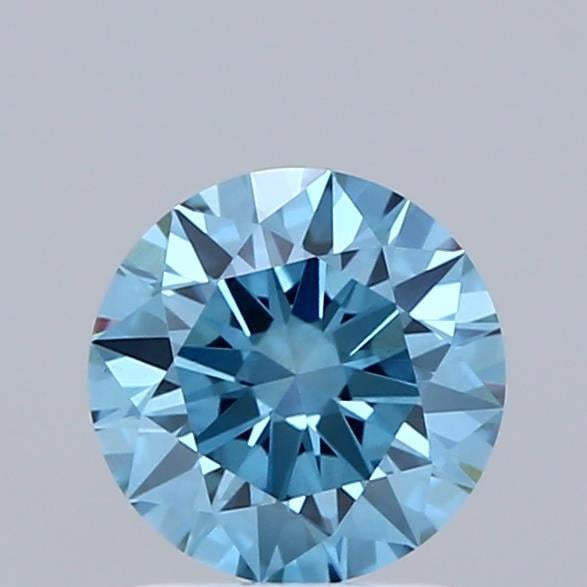 1.21 Ct. Fancy Vivid Blue Round Lab Grown Diamond