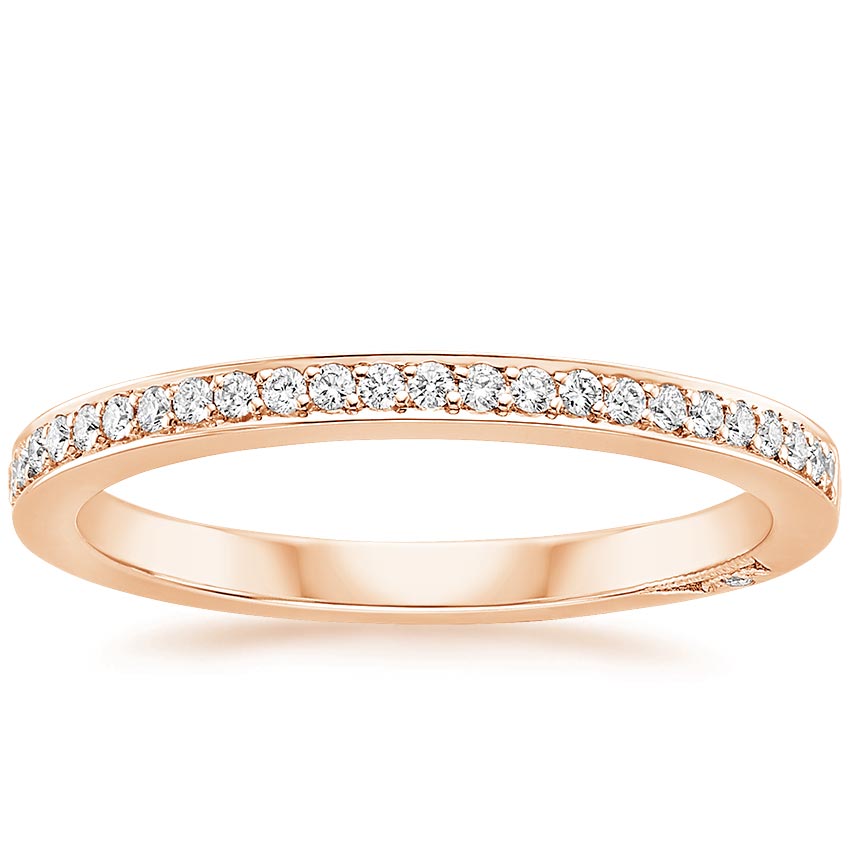 18K Rose Gold Tacori Dantela Diamond Ring (1/8 ct. tw.), large top view