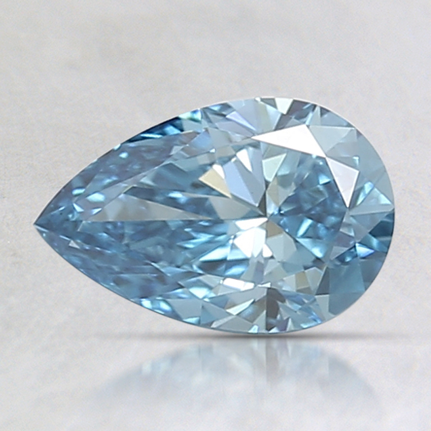 1.01 Ct. Fancy Vivid Blue Pear Lab Created Diamond