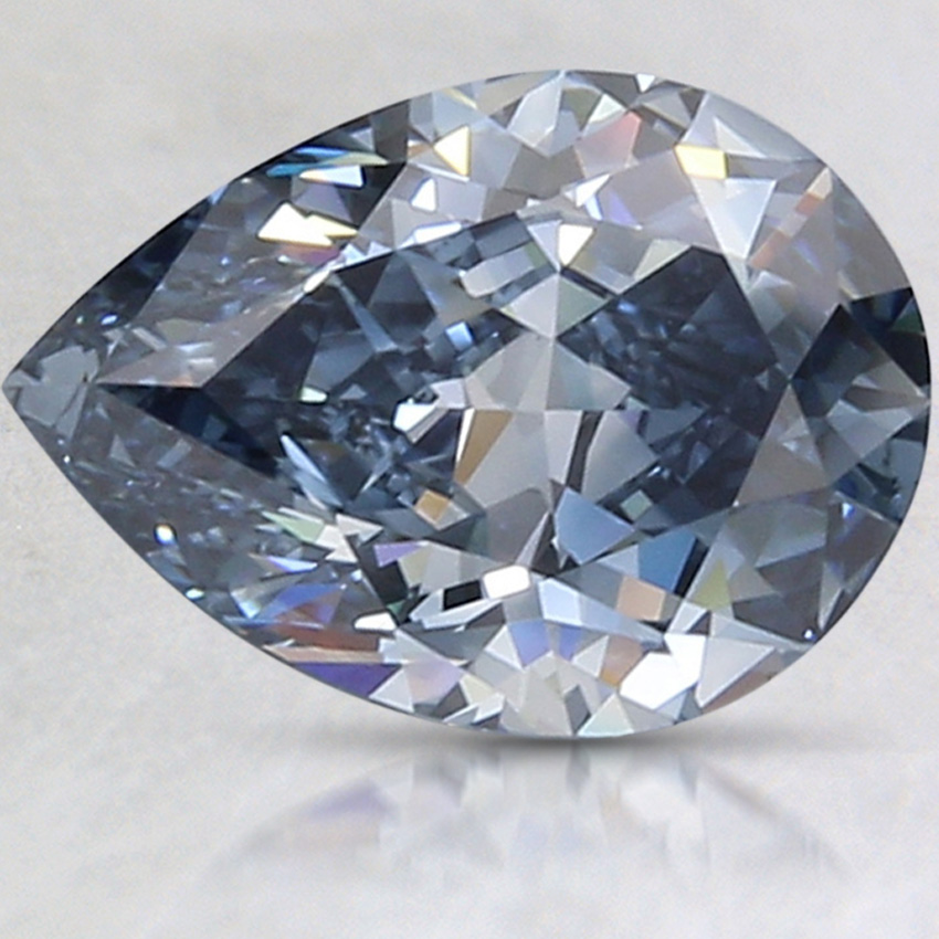 2.07 Ct. Fancy Deep Blue Pear Lab Grown Diamond