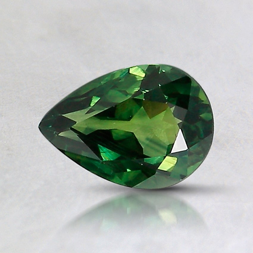 7.1x5.1mm Unheated Green Pear Australian Sapphire