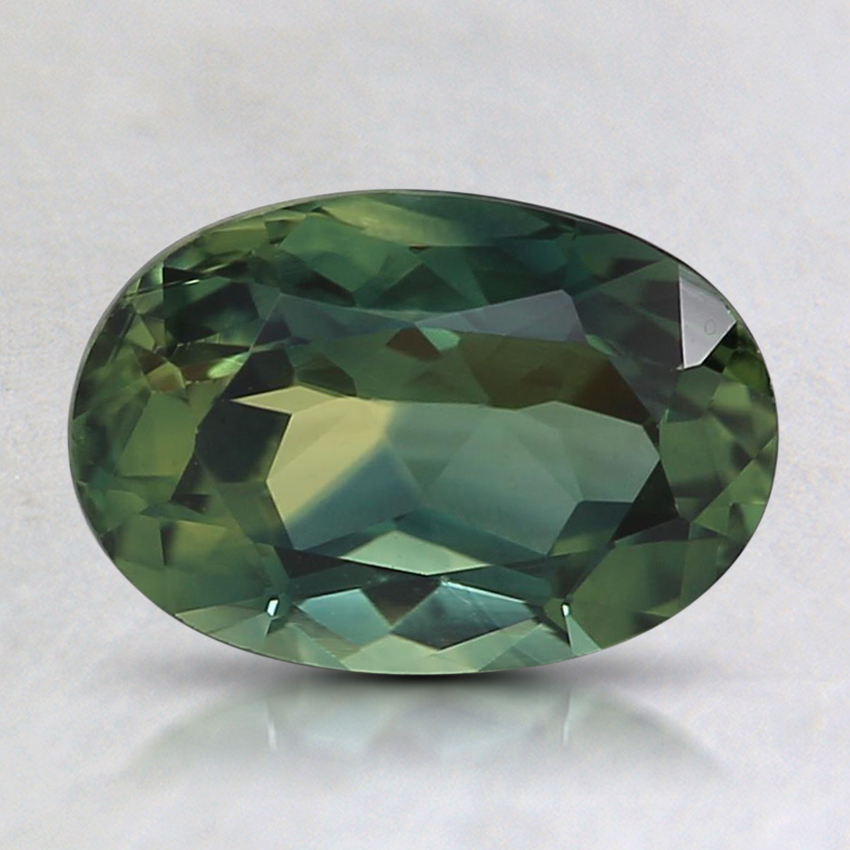 8.5x5.9mm Unheated Green Oval Australian Sapphire