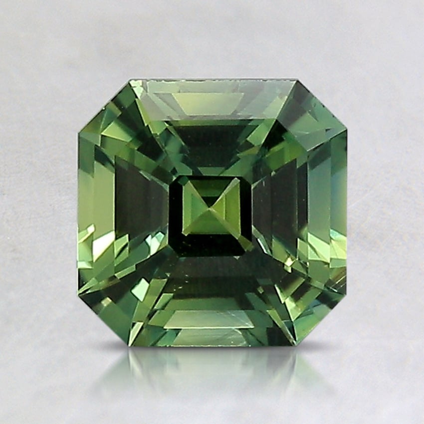6.5x6.4mm Parti-Color Asscher Sapphire