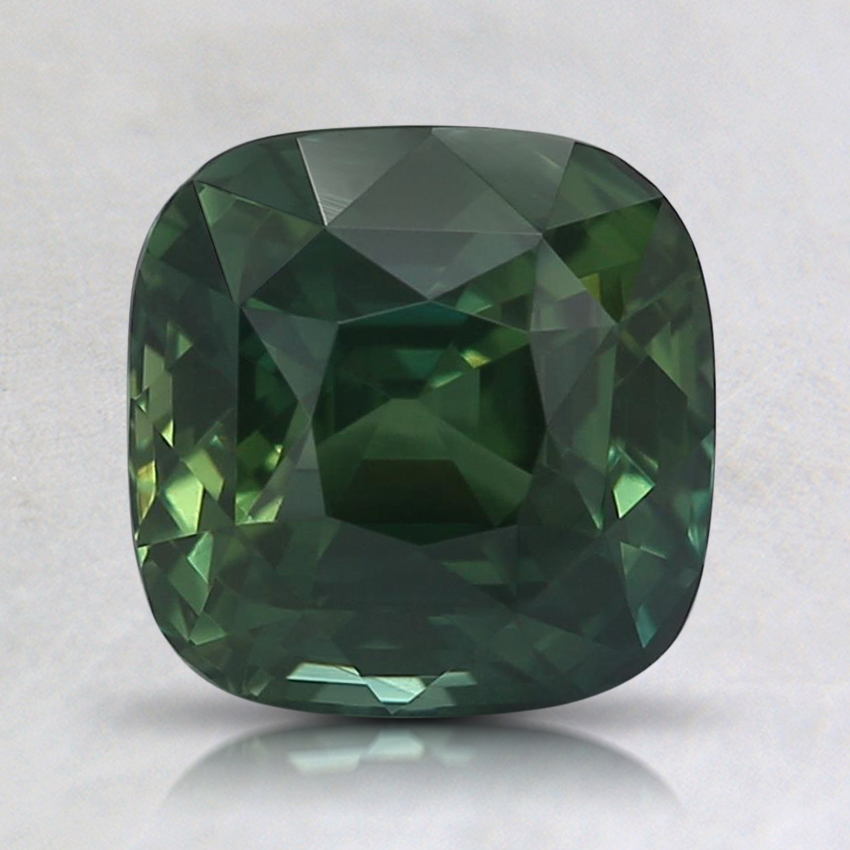 6.9mm Green Cushion Sapphire
