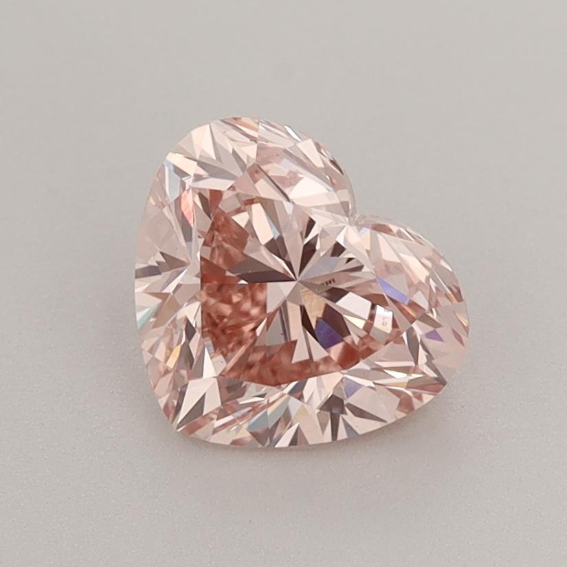 1.41 Ct. Fancy Intense Pink Heart Lab Grown Diamond