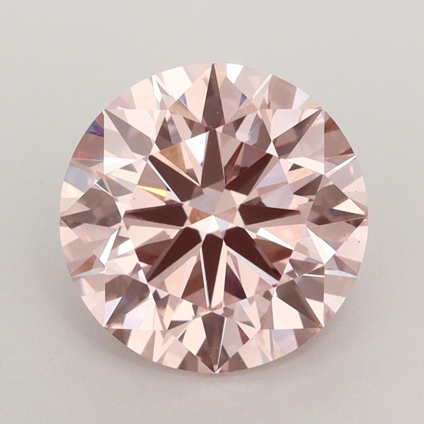 3.01 Ct. Fancy Intense  Pink Round Lab Grown Diamond