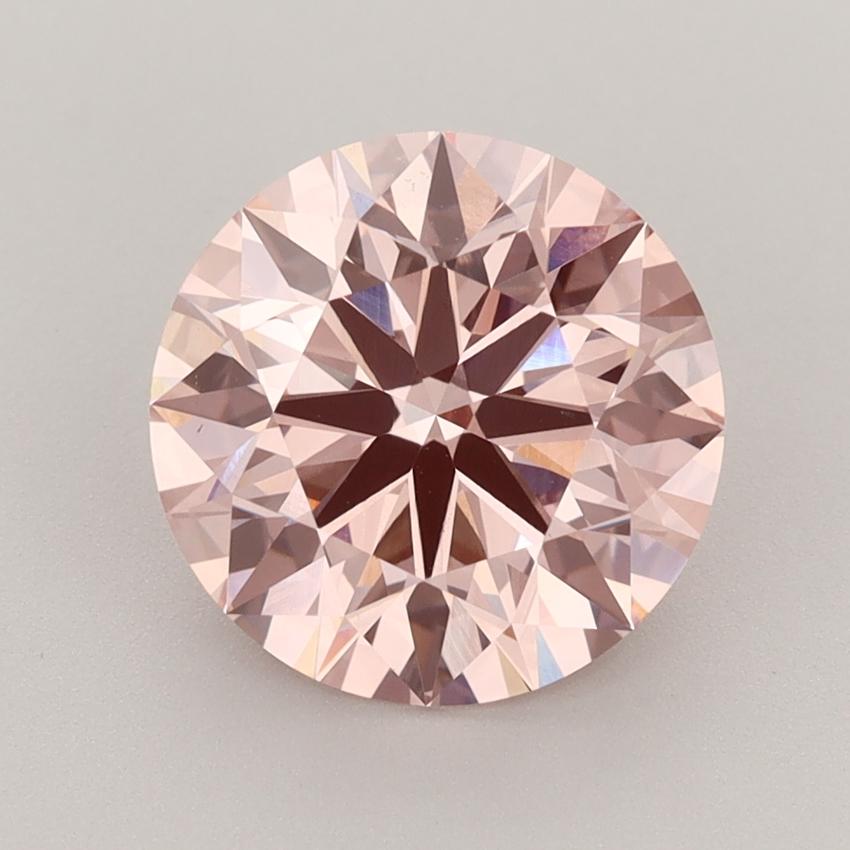3.14 Ct. Fancy Intense  Pink Round Lab Grown Diamond