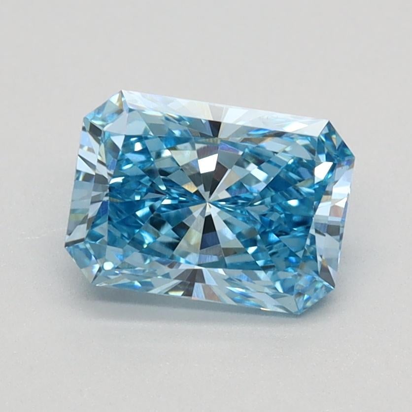 1.06 Ct. Fancy Vivid Blue Radiant Lab Grown Diamond