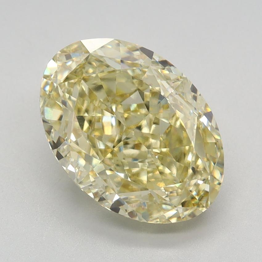 3.25 Ct. Fancy Intense Yellow Oval Lab Grown Diamond