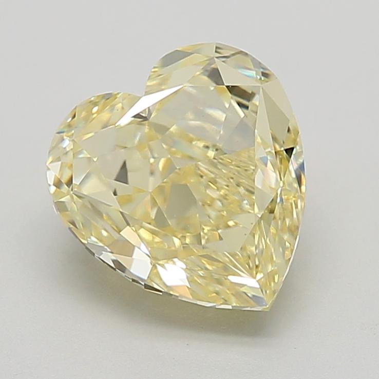 3.01 Ct. Fancy Intense Yellow Heart Lab Grown Diamond