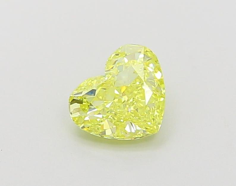 0.98 Ct. Fancy Vivid Yellow Heart Lab Grown Diamond