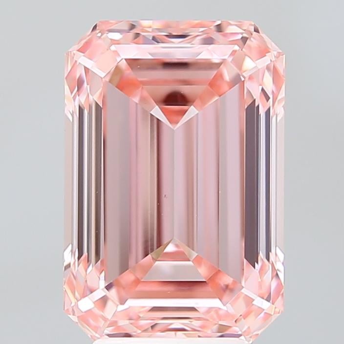 5.04 Ct. Fancy Vivid Pink Emerald Lab Grown Diamond