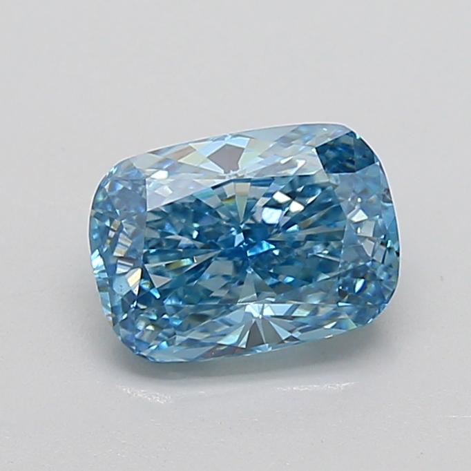 1.82 Ct. Fancy Vivid  Blue Cushion Lab Grown Diamond