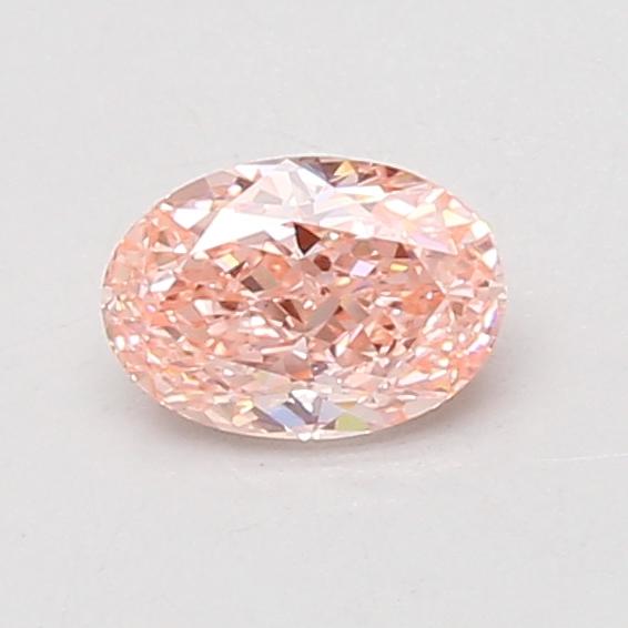 0.62 Ct. Fancy Vivid Pink Oval Lab Grown Diamond