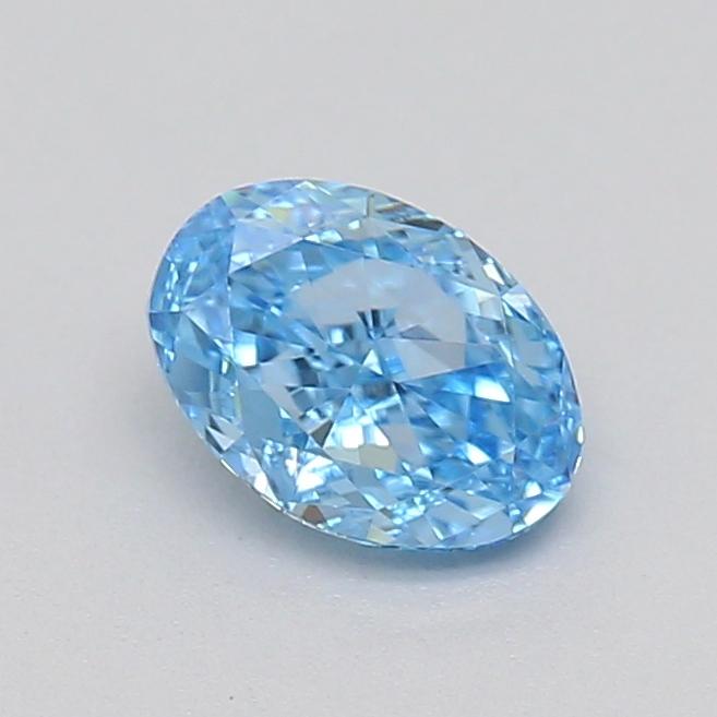 0.36 Ct. Fancy Vivid Blue Oval Lab Grown Diamond