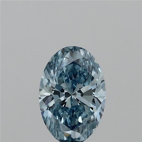 1.59 Ct. Fancy Vivid Blue Oval Lab Grown Diamond