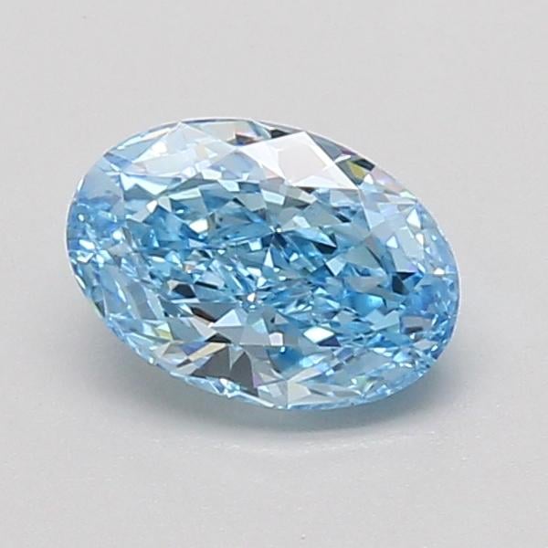 1.02 Ct. Fancy Vivid Blue Oval Lab Grown Diamond