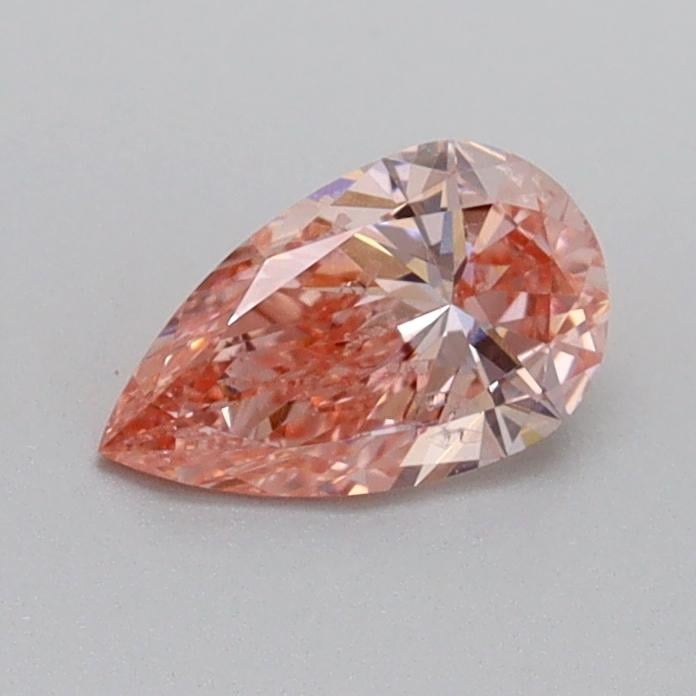 0.51 Ct. Fancy Intense Pink Pear Lab Grown Diamond